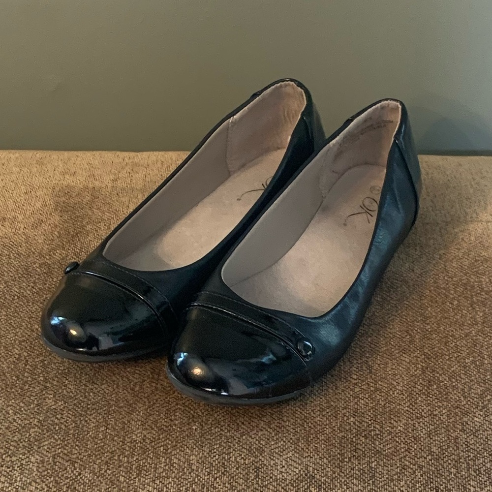 Black Slip On Flats